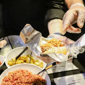 A shot of the food served at the Heart of America Hot Dog Festival