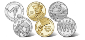 6 coins side by side. 