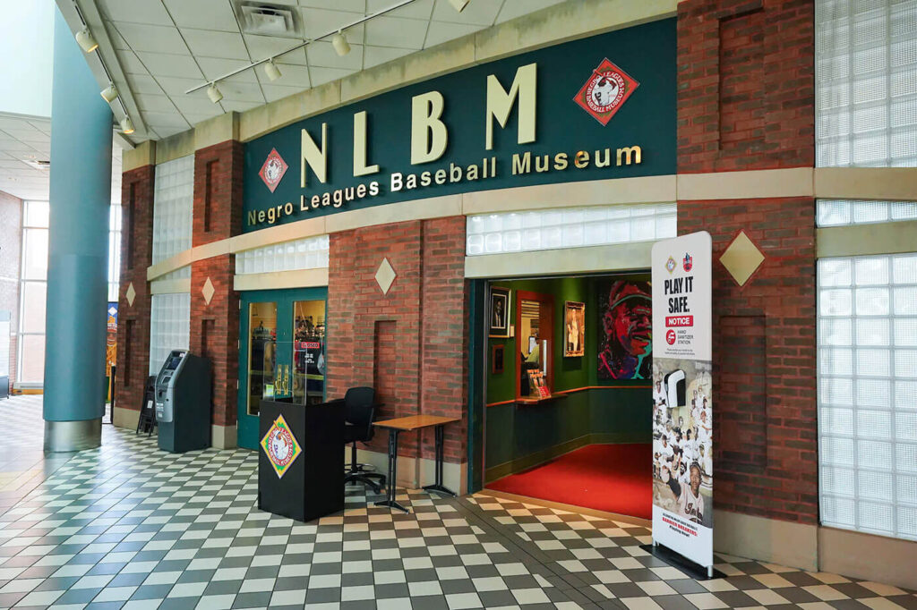 The interior shot of the entrance for the NLBM