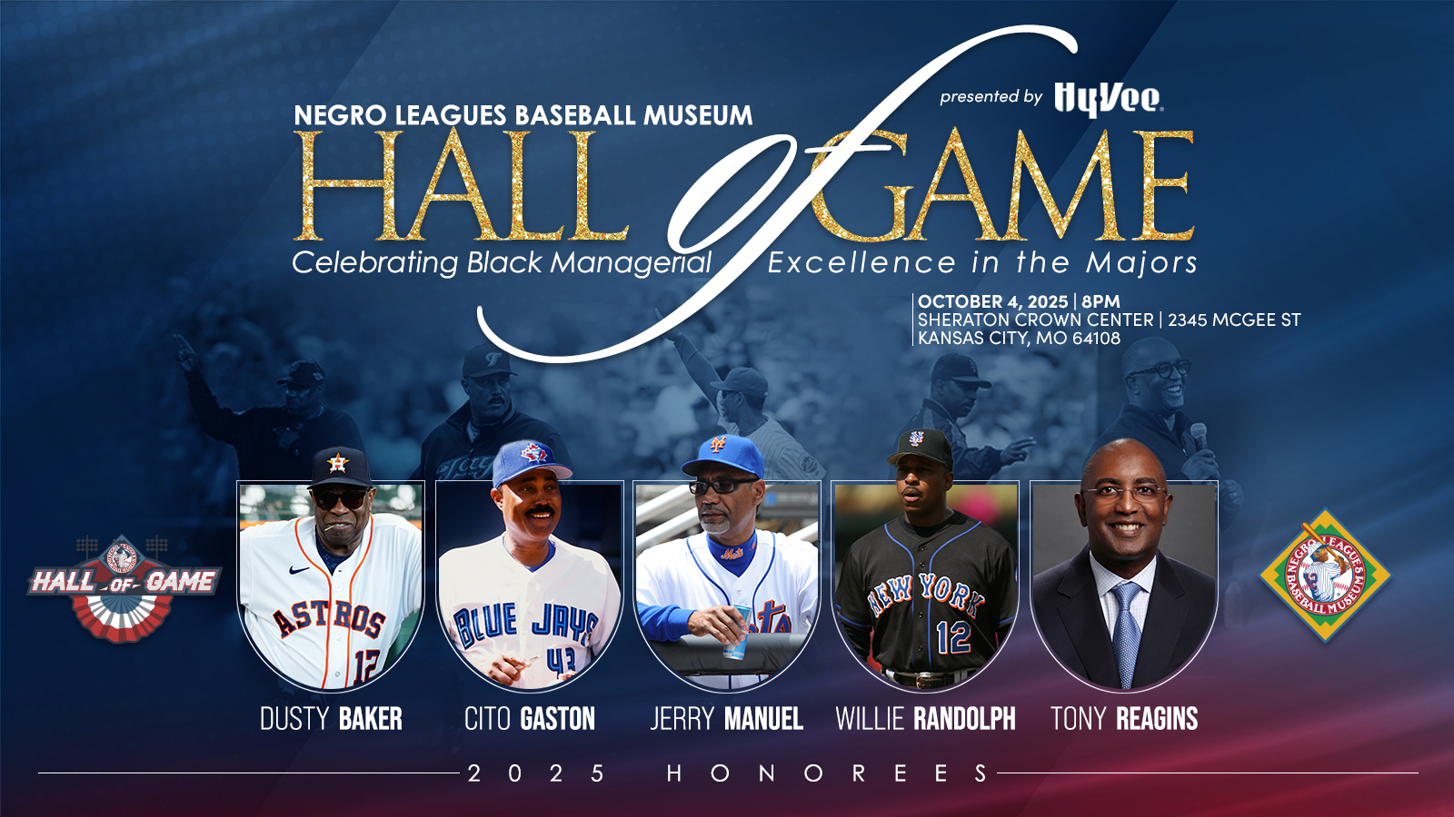 Dusty Baker Headlines 2025 Negro Leagues Baseball Museum Hall of Game Class.