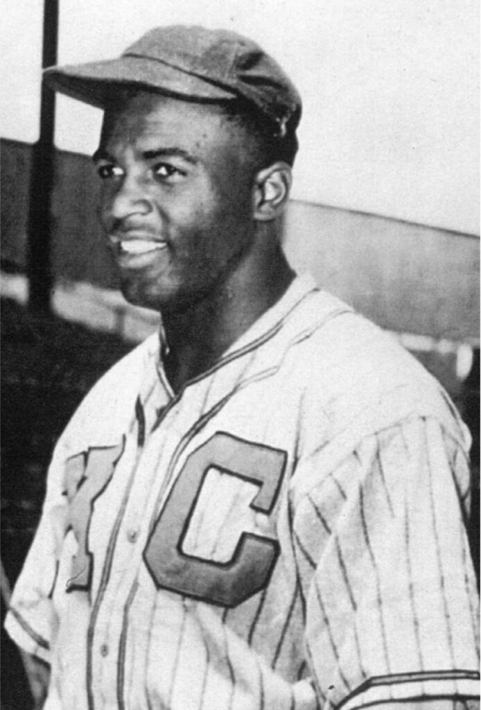 Photo of baseball player Jackie Robinson